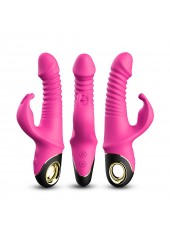 Vibromasseur rose Rabbit Va et Vient avec rotation - USK-V09PNK