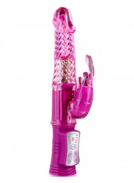 Vibromasseur rabbit rose waterproof avec billes rotatives - CC5160620050