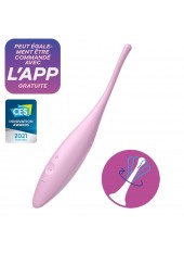 Stimulateur multi zone connecté USB rose Twirling Joy Satisfyer - CC597758