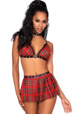 Costume écolière avec mini-jupe et soutien-gorge - DG12503COS