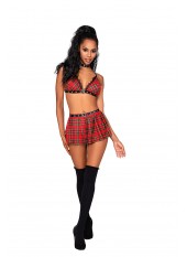 Costume écolière avec mini-jupe et soutien-gorge - DG12503COS