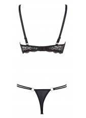 Ensemble soutien-gorge demi seins a armatures et string - R2221098