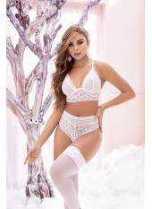 Soutien-gorge blanc et string assorti - MAL8671WHT