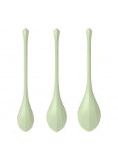 Set de 3 boules de geisha vert pastel Yoni Power 2 Satisfyer - CC597752