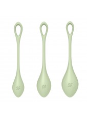 Set de 3 boules de geisha vert pastel Yoni Power 2 Satisfyer - CC597752