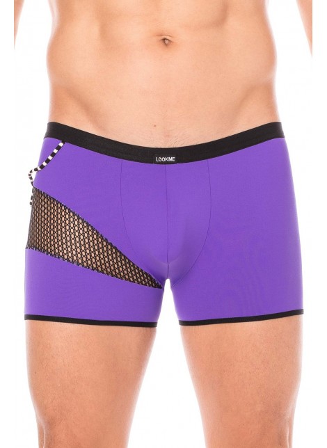 Boxer violet filet et corde - LM2004-67PUR