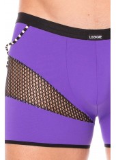 Boxer violet filet et corde - LM2004-67PUR