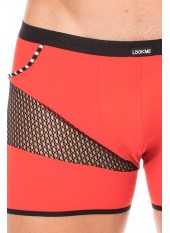 Boxer rouge filet et corde - LM2004-67RED