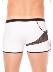 Boxer blanc filet et corde - LM2004-67WHT