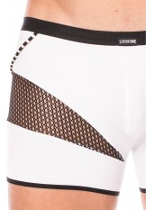 Boxer blanc filet et corde - LM2004-67WHT