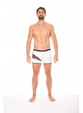 Boxer blanc filet et corde - LM2004-67WHT