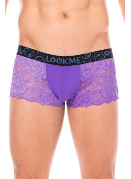 Boxer violet en dentelle délicate - LM2006-67PUR