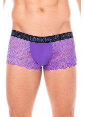 Boxer violet en dentelle délicate - LM2006-67PUR