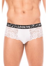 Mini-Pant blanc en dentelle délicate - LM2006-68WHT