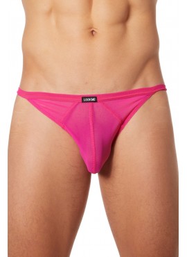 Tanga fine résille rose - LM92-61MAG