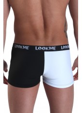 Boxer blanc noir Yin Yang - LM30-66