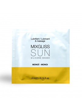 Dosette 2 En 1 Lubrifiant Et Huile De Massage Silicone Mixgliss Sun Monoï 4 ML - L6022412