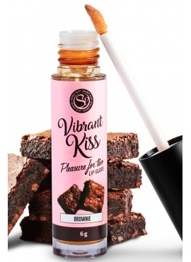 Gloss sexe oral vibrant au brownie 100% comestible - SP6553