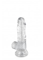 Gode jelly transparent ventouse taille S 15.3cm - CC570122