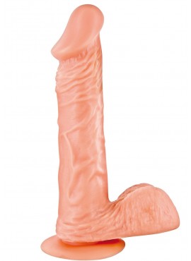 Gode réaliste grande longueur veiné avec testicules et ventouse 23cm - CC5141133194