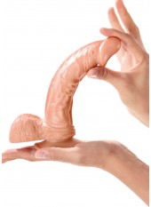 Gode réaliste grande longueur veiné avec testicules et ventouse 23cm - CC5141133194