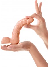 Gode réaliste veiné avec testicules et ventouse 18cm - CC5141131194