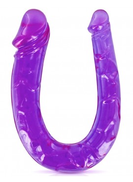 Double dong gode fléxible violet 29.5cm - CC570045