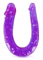 Double dong gode fléxible violet 29.5cm - CC570045