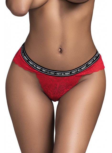 String en dentelle rouge VENDREDI - MAL120RED