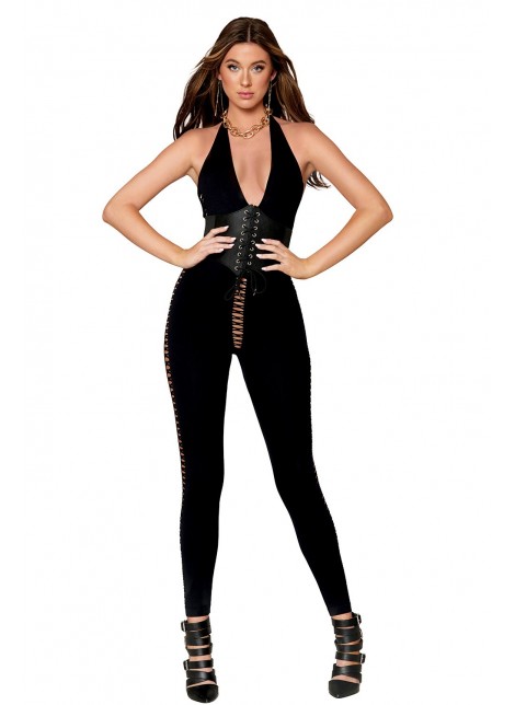 Combinaison bodystocking noire - DG0426