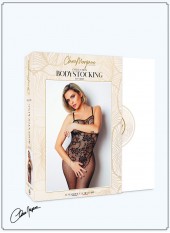 Bodystocking résille imprimé motifs floraux - Le Numéro 13 - Collection Bodystocking - CM99013