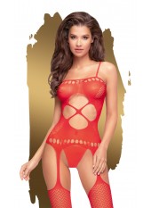 Bodystocking Rouge Hot nightfall - PH0032RED