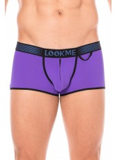 Mini-Pant Violet échancré avec zip - LM2003-68PUR