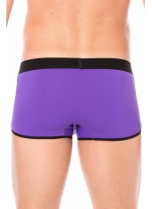 Mini-Pant Violet échancré avec zip - LM2003-68PUR