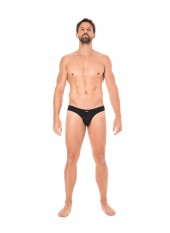 Slip noir rayé opaque et transparent - LM2906-61BLK