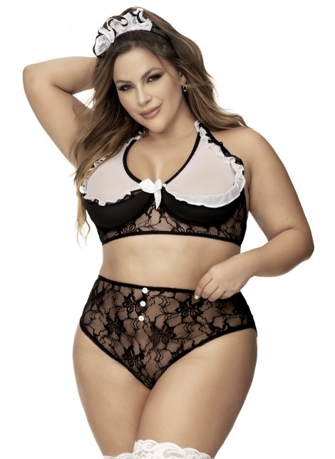 Costume de femme de chambre sexy, grande taille - MAL60005XCOS