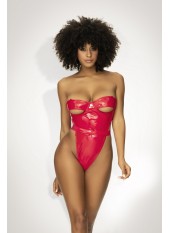 Body en vinyle rouge scintillant - MAL2742RED