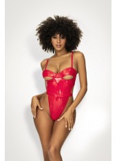 Body en vinyle rouge scintillant - MAL2742RED