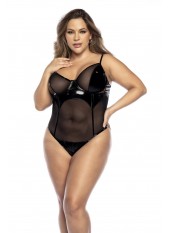 Bodysuit Wet Look Black - MAL2732XBLK