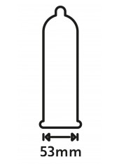 Préservatifs lubrifiés, en latex x12 avec réservoir ORIGINAL 53 mm - R416452