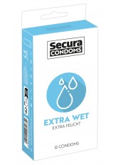 Préservatifs extra lubrifiés, en latex x12 avec réservoir Extra Wet 53 mm - R416584