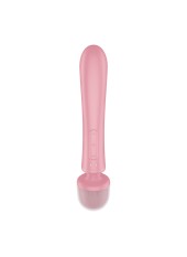 2 en 1 Vibromasseur rabbit et wand rose USB Triple Lover Satisfyer - CC597843