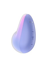 Stimulateur clitoridien par onde de pression sans contact et par vibration USB violet et rose, Pixie Dust Satisfyer - CC597836