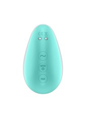 Stimulateur clitoridien par onde de pression sans contact et par vibration USB vert et rose, Pixie Dust Satisfyer - CC597837