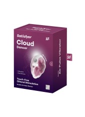 Stimulateur clitoridien par onde de pression sans contact et par vibration USB rose et blanc, Cloud Dancer Satisfyer - CC597839