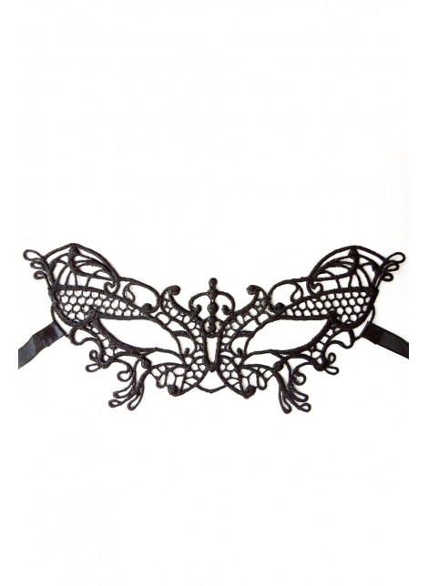 Masque souple dentelle noire - 100824