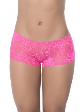 Boyshort dentelle 90 Hot Pink - MAL90PNK