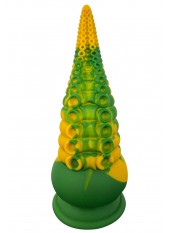 Gode ventouse tentacule Kraken 21 cm vert et jaune - WS-NV101A