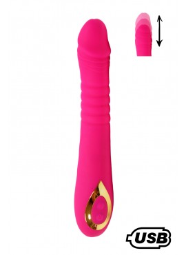 TWIST Rose, Vibromasseur va-et-vient USB en silicone médical, doté de 18 modes de stimulation - BQ586PNK