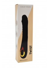 TWIST Noir, Vibromasseur va-et-vient USB en silicone médical, doté de 18 modes de stimulation - BQ586BLK